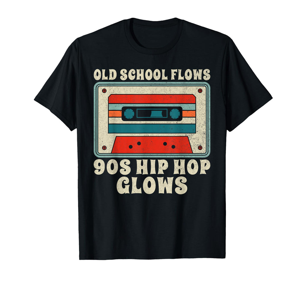 Old School Flows 90S Hip Hop Glow 90S T-Shirt - Custom Art Print Men Women - T-Shirt, Sweatshirt, Hoodie