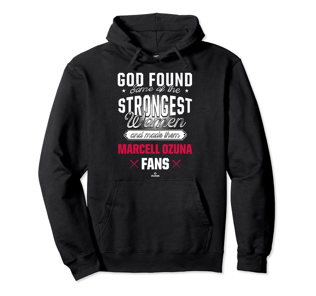 God Found Strongest Marcell Ozuna Fans Hoodie - Trendy Graphic Unisex - T-Shirt, Sweatshirt, Hoodie