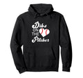 Dibs Pitcher Baseball Pitcher Mom Hoodie - Fun Novelty Design Men Women - T-Shirt, Sweatshirt, Hoodie