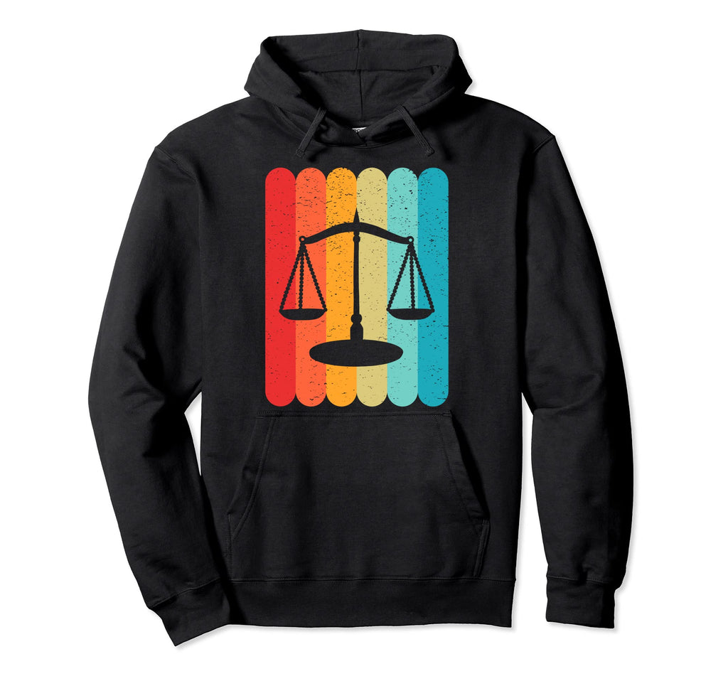 Scale Silhouette Lines 70S 80S Hoodie - Minimalist Print for Adults - T-Shirt, Sweatshirt, Hoodie