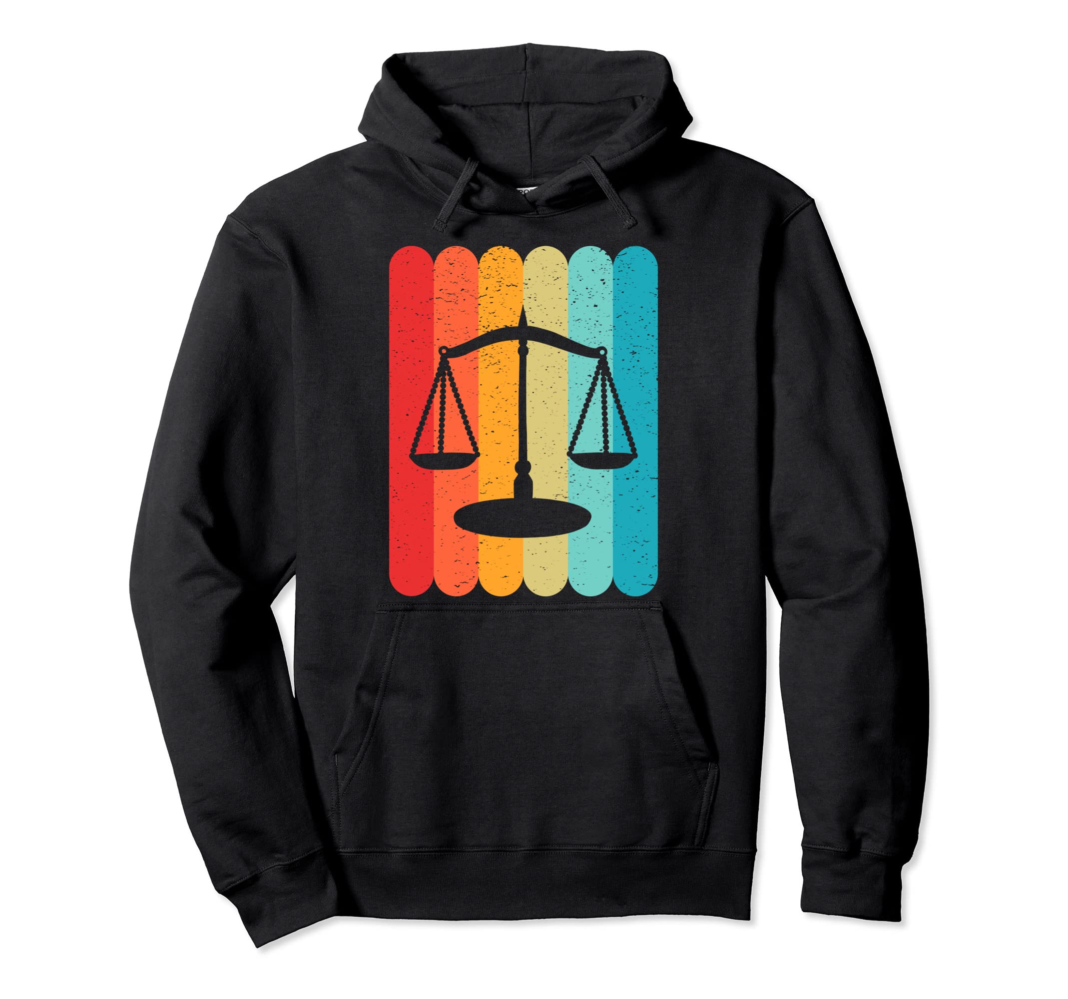 Scale Silhouette Lines 70S 80S Hoodie - Minimalist Print for Adults - T-Shirt, Sweatshirt, Hoodie
