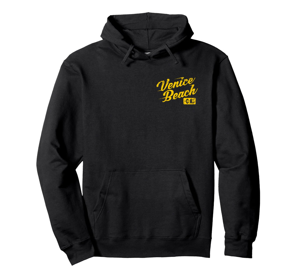 Venice Beach California Distressed Hoodie - Novelty Apparel for Adults - T-Shirt, Sweatshirt, Hoodie