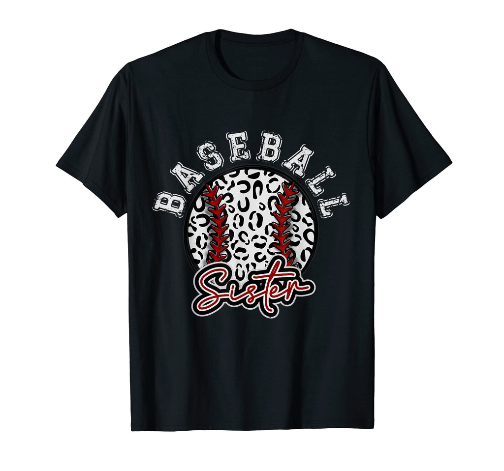 Leopard Cheetah Baseball Sister Womens T-Shirt - Unique Graphic for Adults - T-Shirt, Sweatshirt, Hoodie