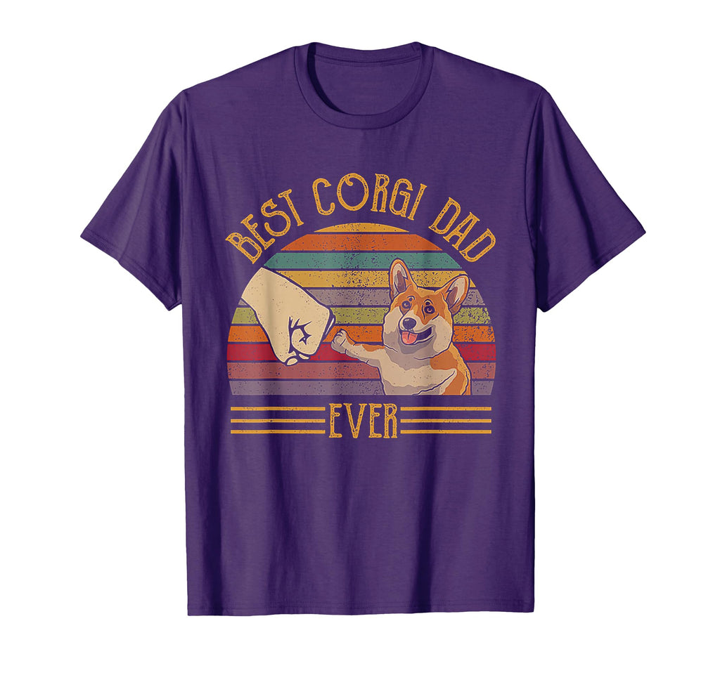 Best Corgi Dad Ever Sunset T-Shirt - Unique Graphic for Adults - T-Shirt, Sweatshirt, Hoodie