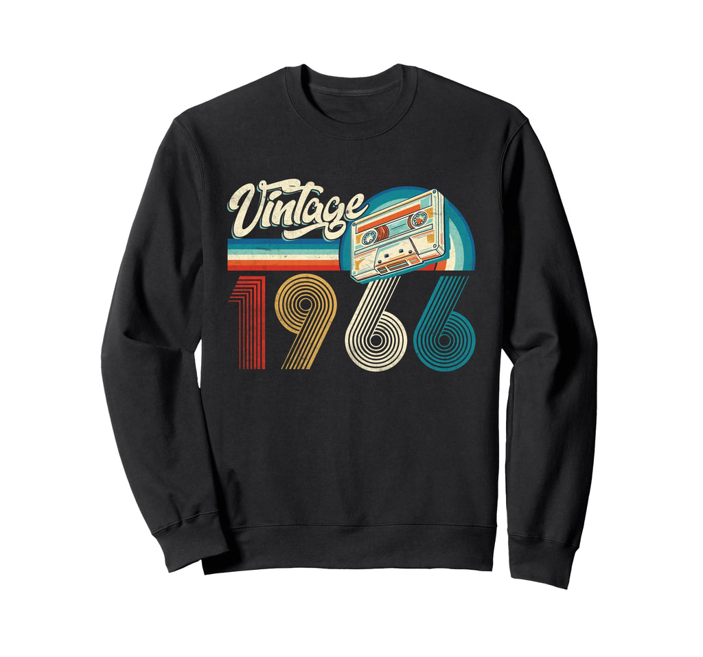 1966 60Th Birthday Cassette Tape 60 Sweatshirt - Aesthetic Graphic Unisex - T-Shirt, Sweatshirt, Hoodie