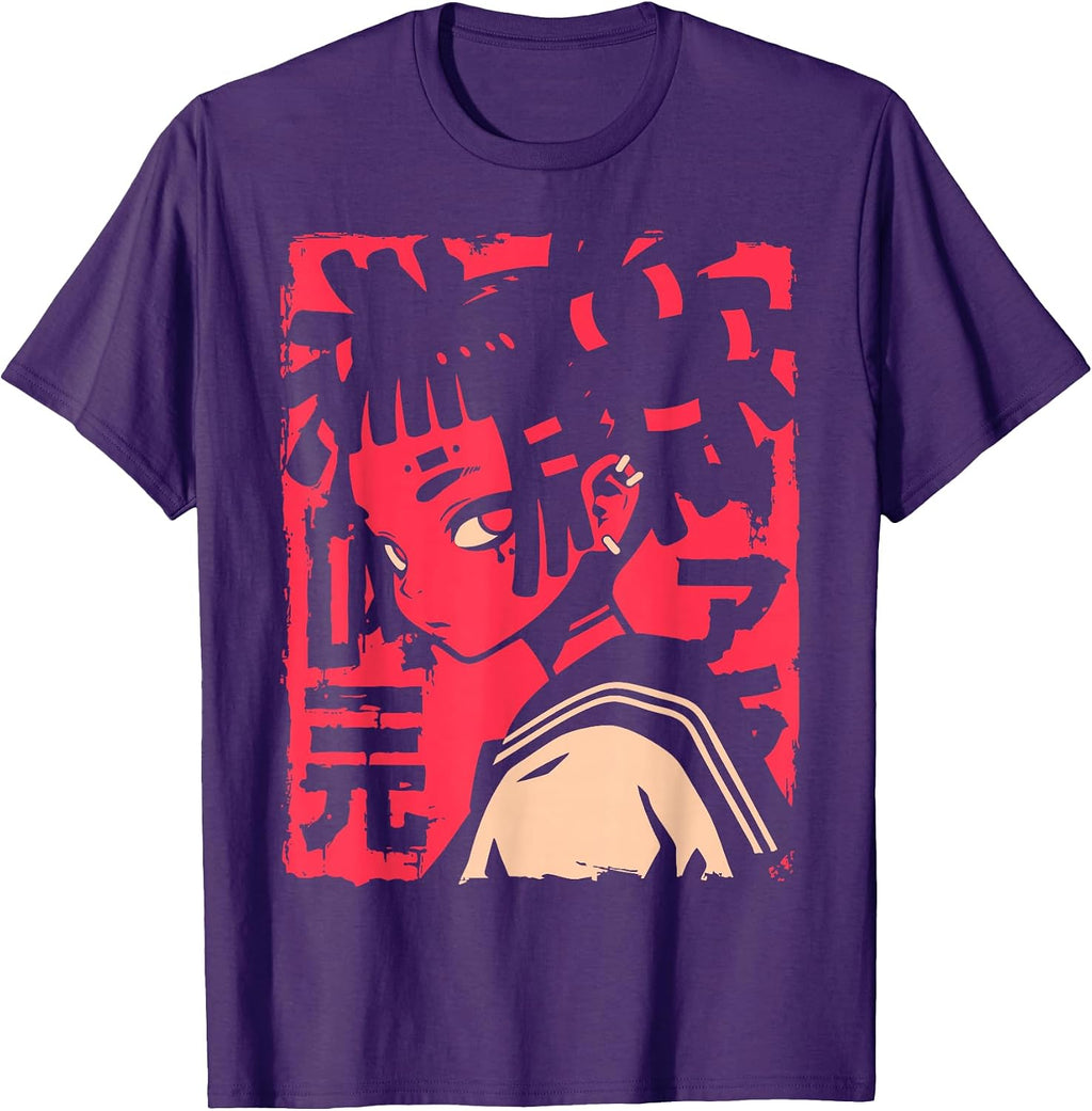 BLACK GIRL OTAKU AESTHETIC - Adult & Kids T-Shirts, Sweatshirts & Hoodies apparel design preview 1