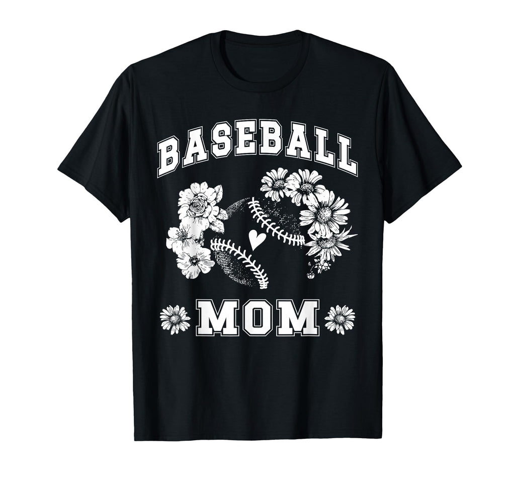 Proud Baseball Mom T-Shirt - Custom Art Print Men Women - T-Shirt, Sweatshirt, Hoodie