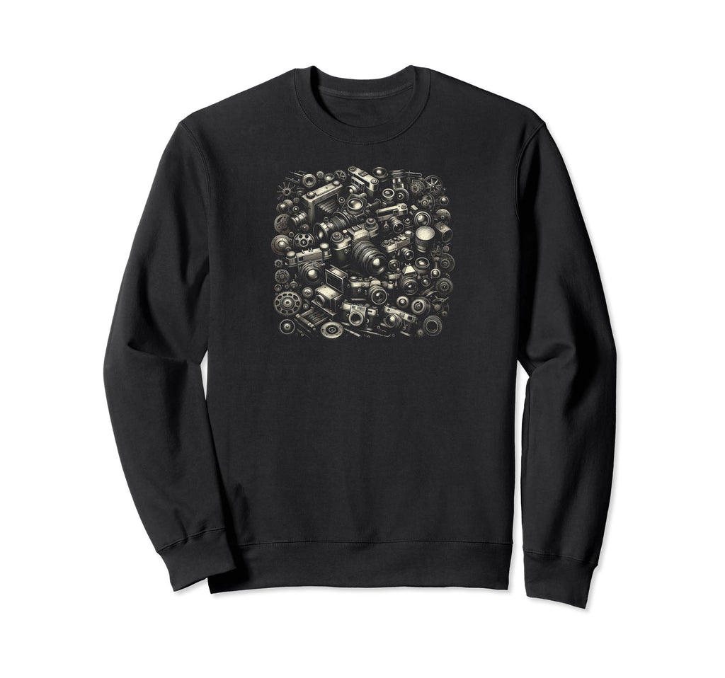 Shutter Time Travel Sweatshirt - Minimalist Print for Adults - T-Shirt, Sweatshirt, Hoodie