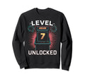 Level 7 Unlocked Video Game 7Th Sweatshirt - Novelty Apparel Unisex - T-Shirt, Sweatshirt, Hoodie