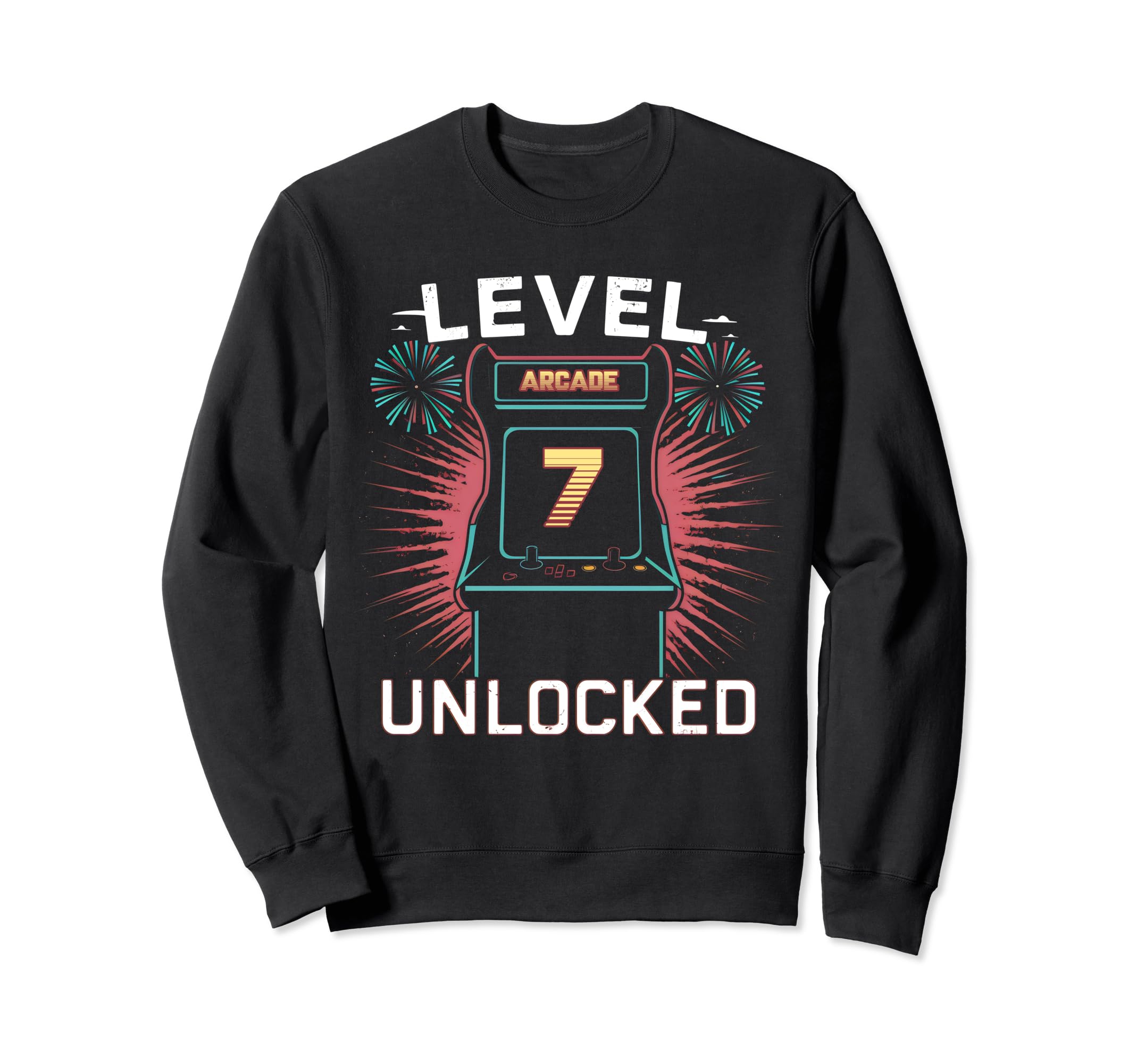 Level 7 Unlocked Video Game 7Th Sweatshirt - Novelty Apparel Unisex - T-Shirt, Sweatshirt, Hoodie