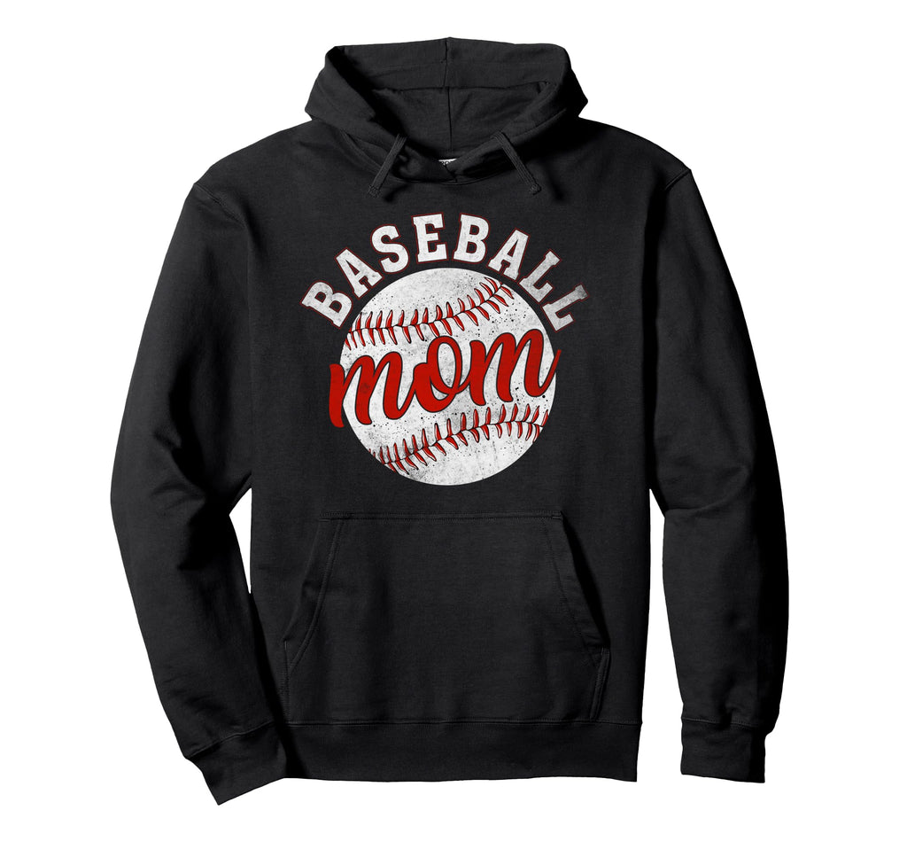 Baseball Mom Mothers Day Sporty Hoodie - Casual Everyday Wear Men Women - T-Shirt, Sweatshirt, Hoodie