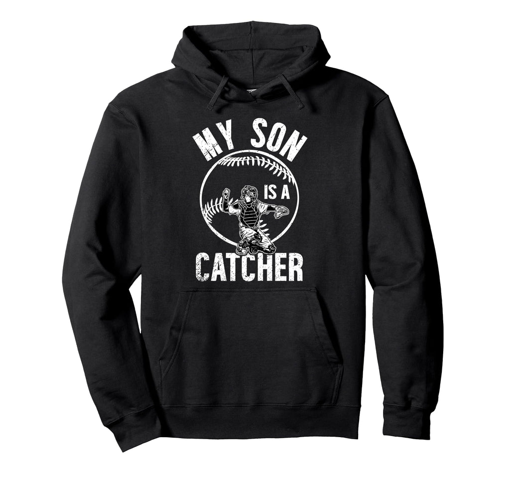 My Son Is Baseball Catcher Mom Hoodie - Aesthetic Graphic Men Women - T-Shirt, Sweatshirt, Hoodie
