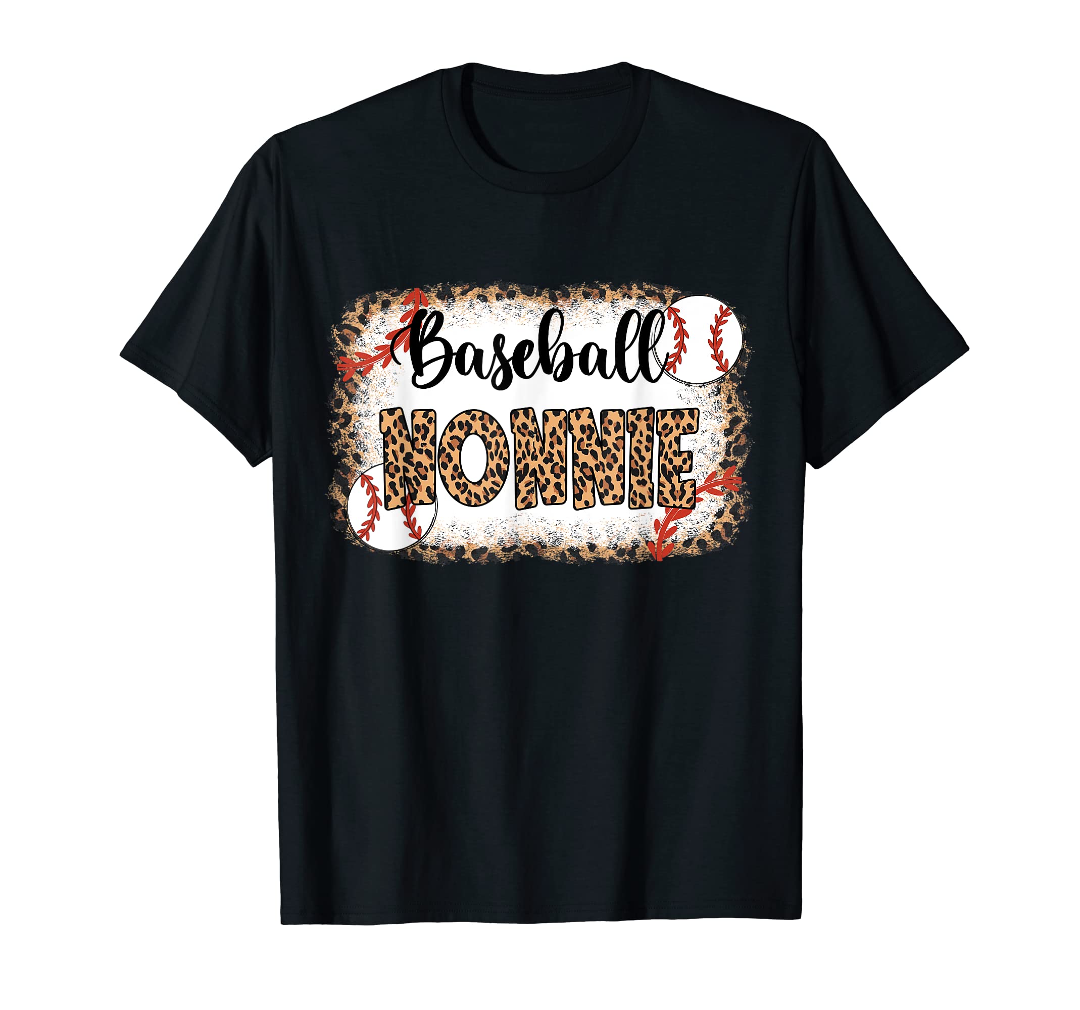 Baseball Nonnie Leopard Baseball T-Shirt - Aesthetic Graphic Men Women - T-Shirt, Sweatshirt, Hoodie