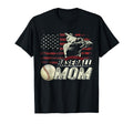 Baseball Mom Us Flag Gifts Mom Patriotic T-Shirt - Minimalist Print Unisex - T-Shirt, Sweatshirt, Hoodie