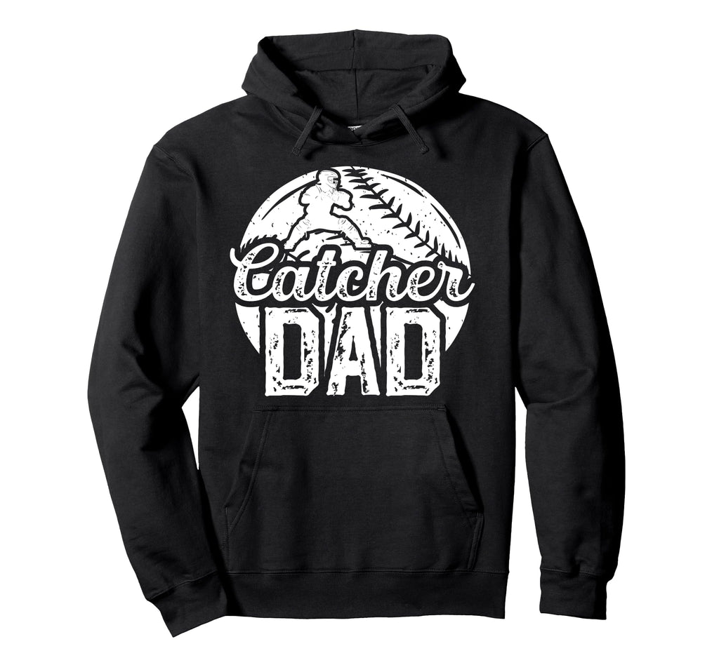 Baseball Catcher Dad Proud Baseball Hoodie - Custom Art Print Unisex - T-Shirt, Sweatshirt, Hoodie