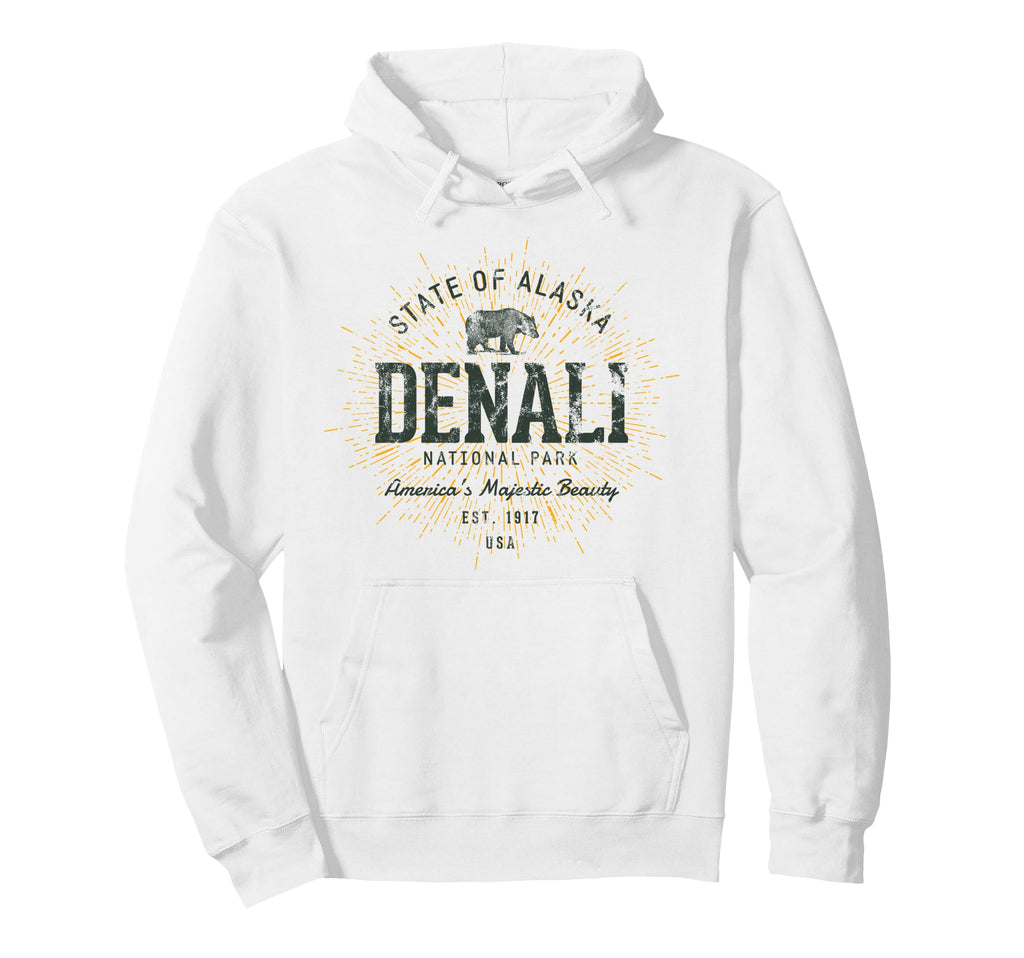 Denali National Park Hoodie - Minimalist Print Men Women - T-Shirt, Sweatshirt, Hoodie