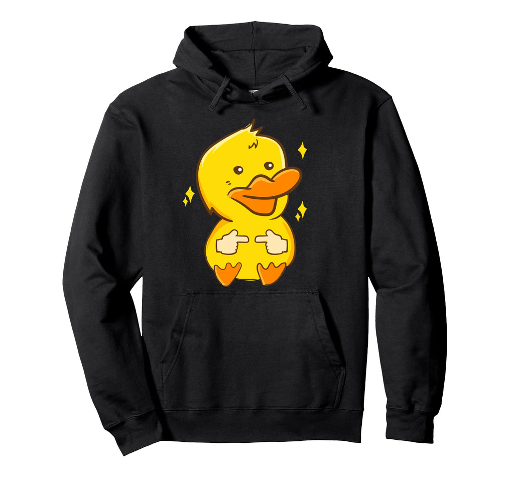 Kawaii Anime Duck Meme Aesthetic Hoodie - Fun Novelty Design for Adults - T-Shirt, Sweatshirt, Hoodie