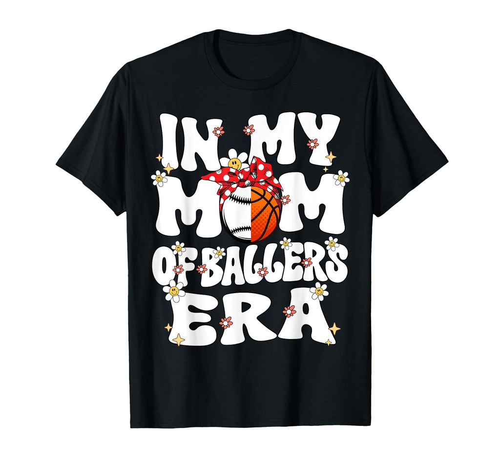 My Mom Ballers Era Groovy Baseball T-Shirt - Fun Novelty Design Men Women - T-Shirt, Sweatshirt, Hoodie
