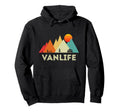 Van Life Vanlife Camper Camping Sunset Hoodie - Aesthetic Graphic Unisex - T-Shirt, Sweatshirt, Hoodie
