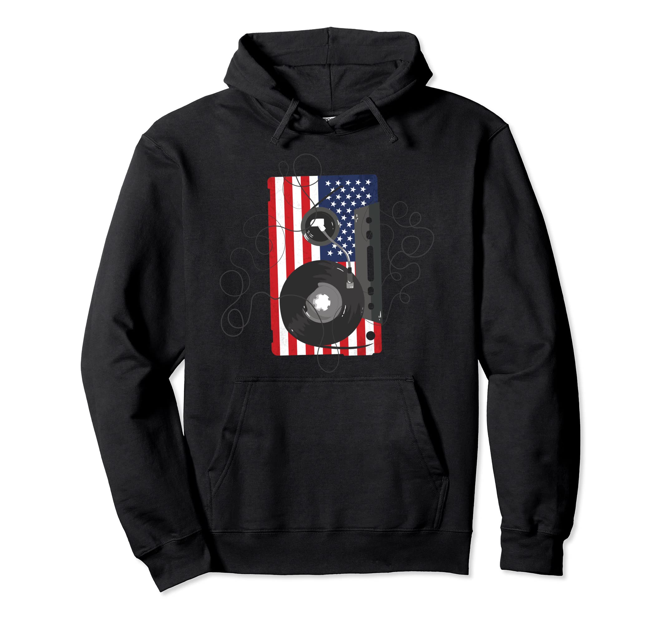 Usa Cassettes Tape Hoodie - Aesthetic Graphic Men Women - T-Shirt, Sweatshirt, Hoodie