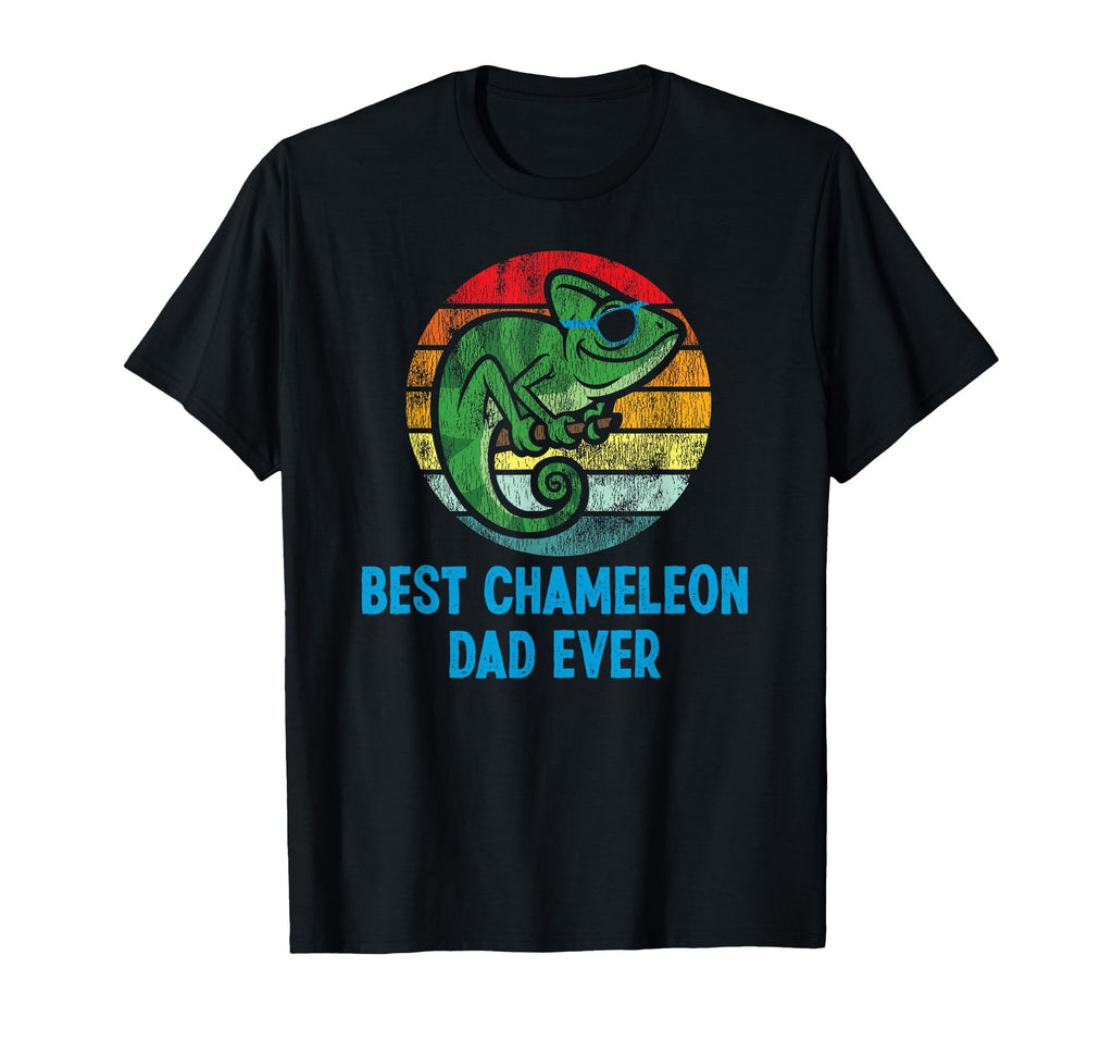 Best Chameleon Dad Ever Sunset T-Shirt - Casual Everyday Wear for Adults - T-Shirt, Sweatshirt, Hoodie