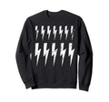 Lightning Bolts Distressed Pattern Sweatshirt - Fun Novelty Design Unisex - T-Shirt, Sweatshirt, Hoodie