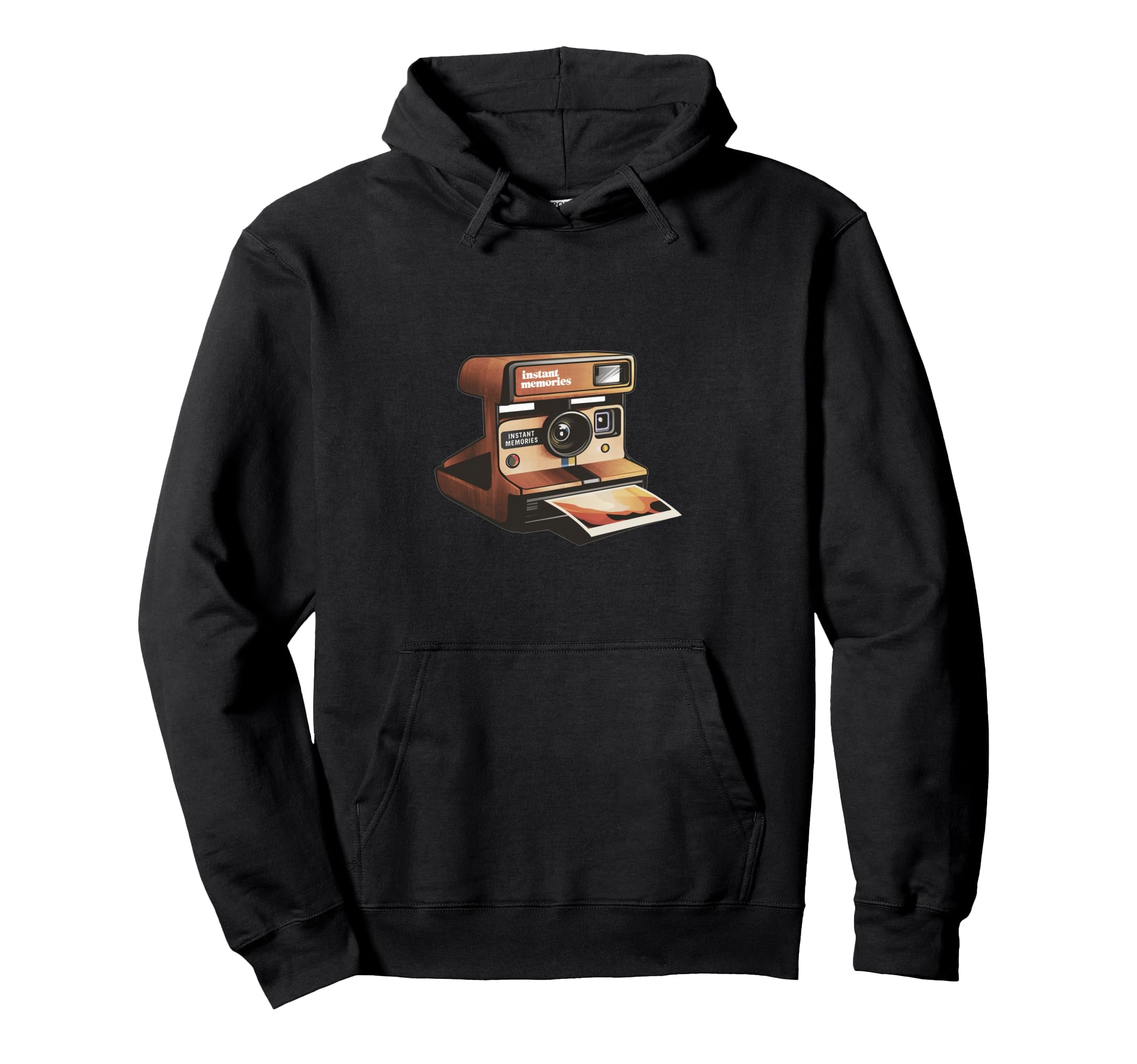 Instant Memories Camera Hoodie - Novelty Apparel Unisex - T-Shirt, Sweatshirt, Hoodie