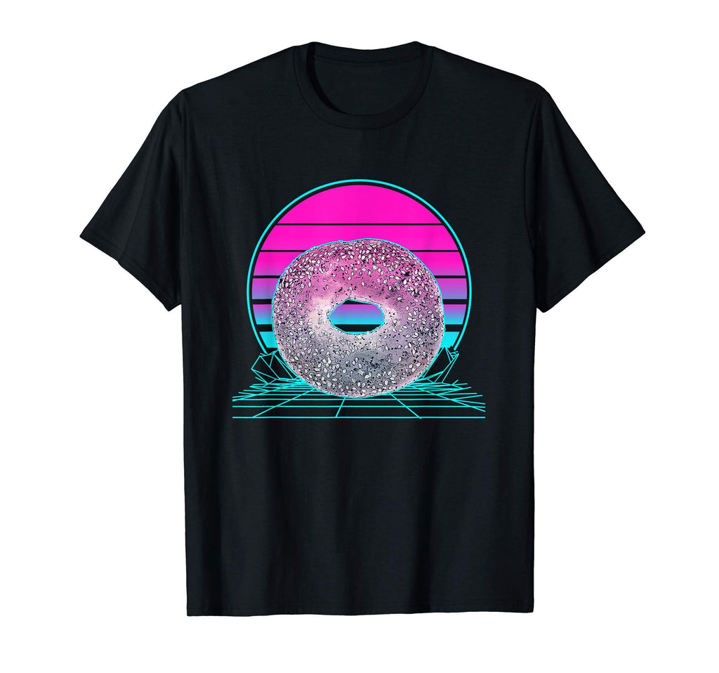 Sunset Bagel T-Shirt - Minimalist Print for Adults - T-Shirt, Sweatshirt, Hoodie