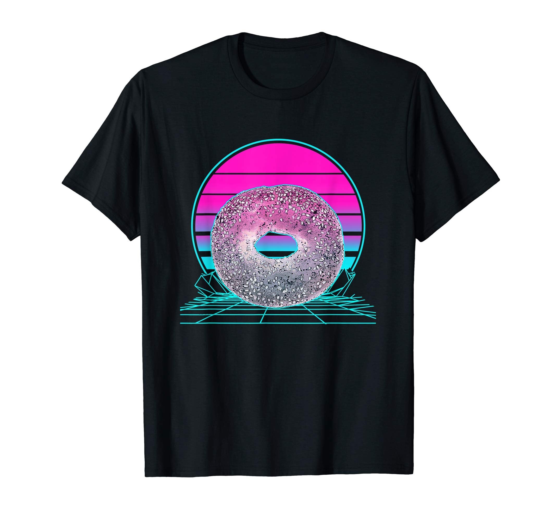 Sunset Bagel T-Shirt - Minimalist Print for Adults - T-Shirt, Sweatshirt, Hoodie