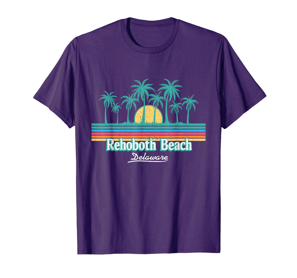 Rehoboth Beach Delaware Sunset Palm T-Shirt - Graphic Print for Adults - T-Shirt, Sweatshirt, Hoodie
