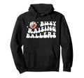 Busy Raising Ballers Volleyball Football Hoodie - Graphic Print for Adults - T-Shirt, Sweatshirt, Hoodie