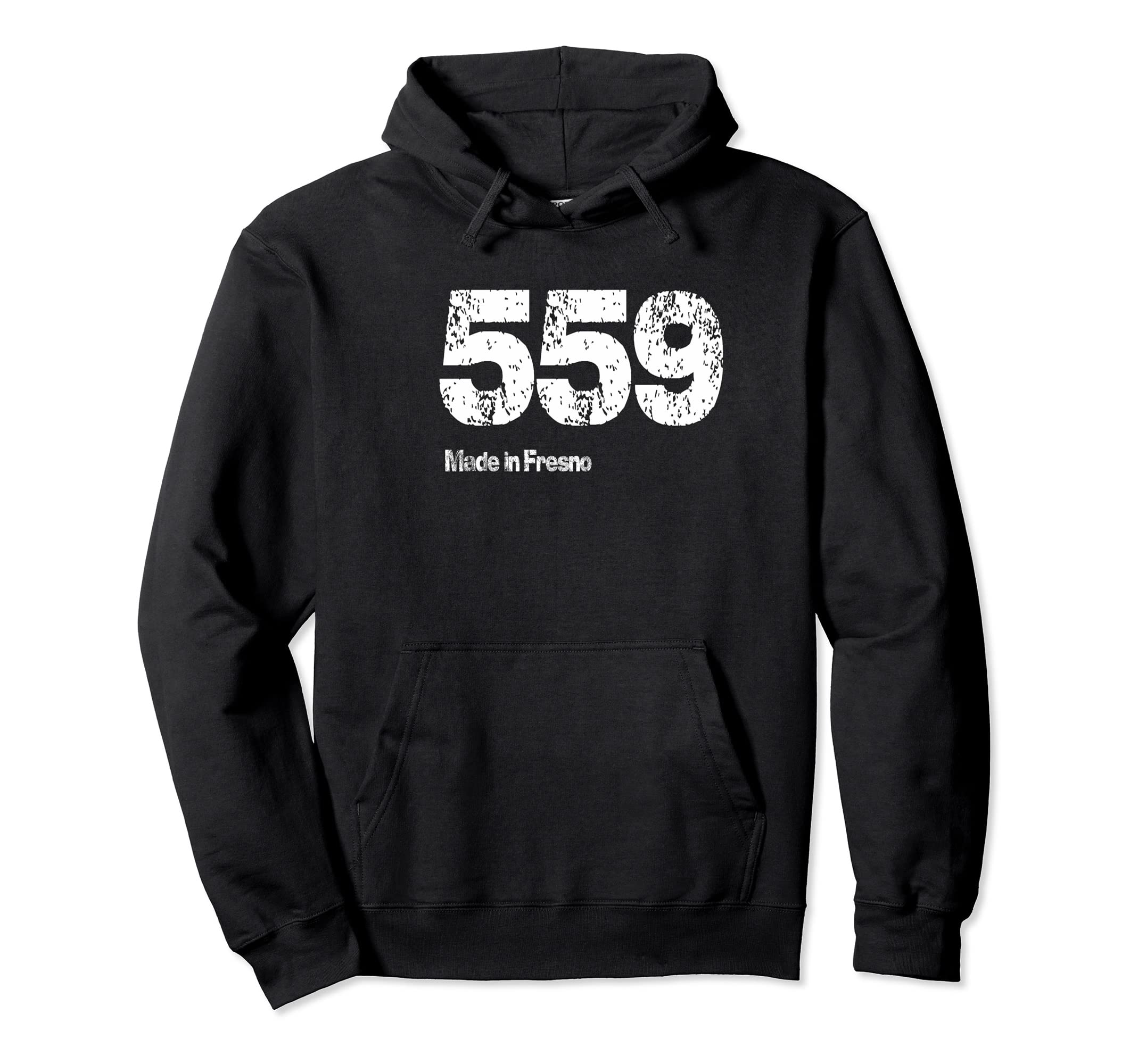 559 Made Fresno Distressed Hoodie - Minimalist Print for Adults - T-Shirt, Sweatshirt, Hoodie