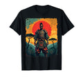 African Samurai Warrior Afro Artwork T-Shirt - Custom Art Print Unisex - T-Shirt, Sweatshirt, Hoodie