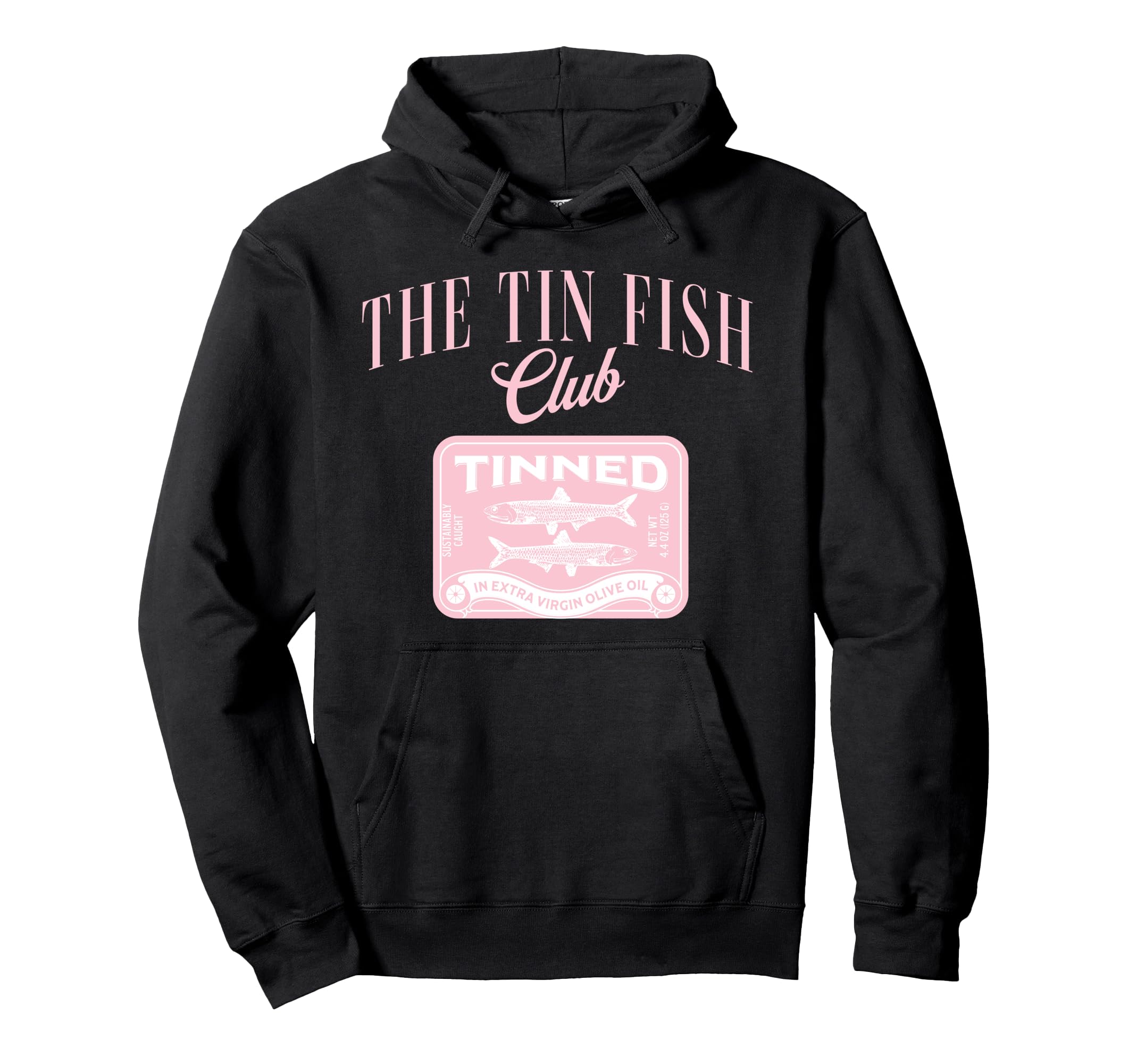 Tin Fish Club Tinned Fish Y2K Italian Hoodie - Unique Graphic Men Women - T-Shirt, Sweatshirt, Hoodie