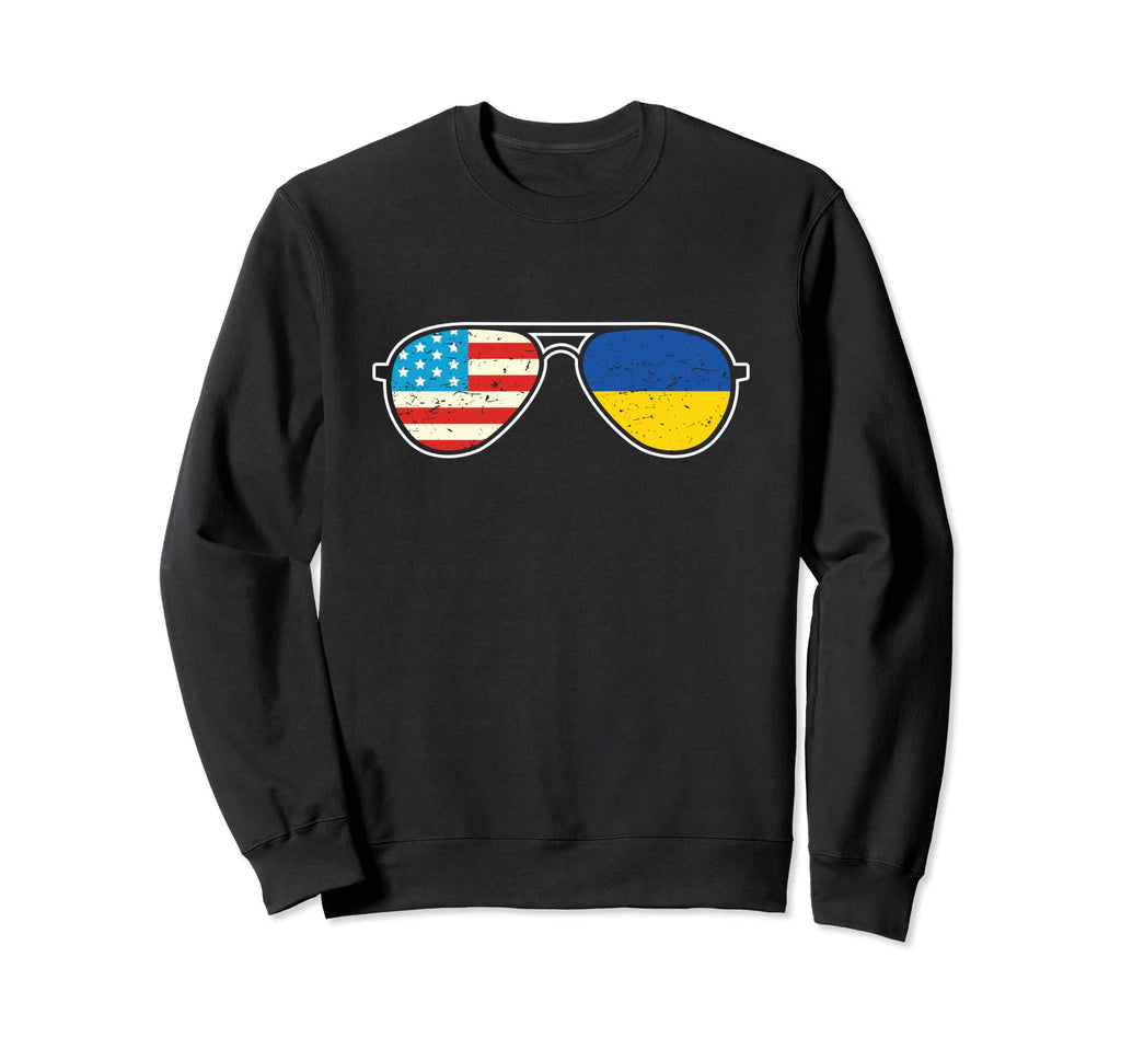 Usa Ukraine Flags Joe Bidens Sweatshirt - Streetwear Style Unisex - T-Shirt, Sweatshirt, Hoodie