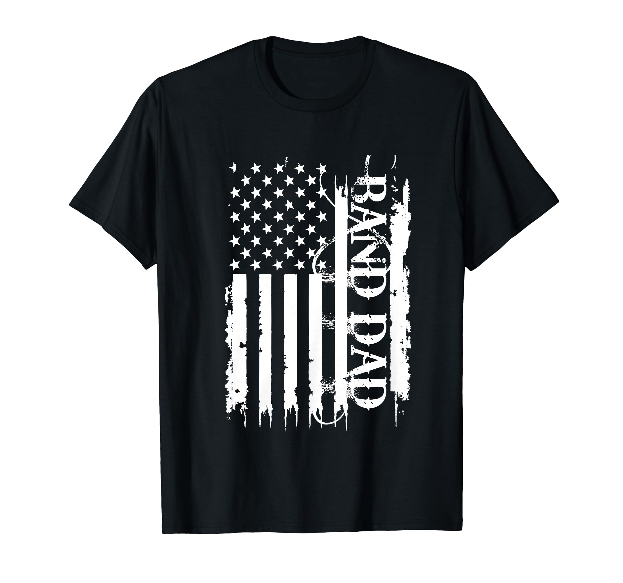 Band Dad United States Distressed W T-Shirt - Custom Art Print Men Women - T-Shirt, Sweatshirt, Hoodie