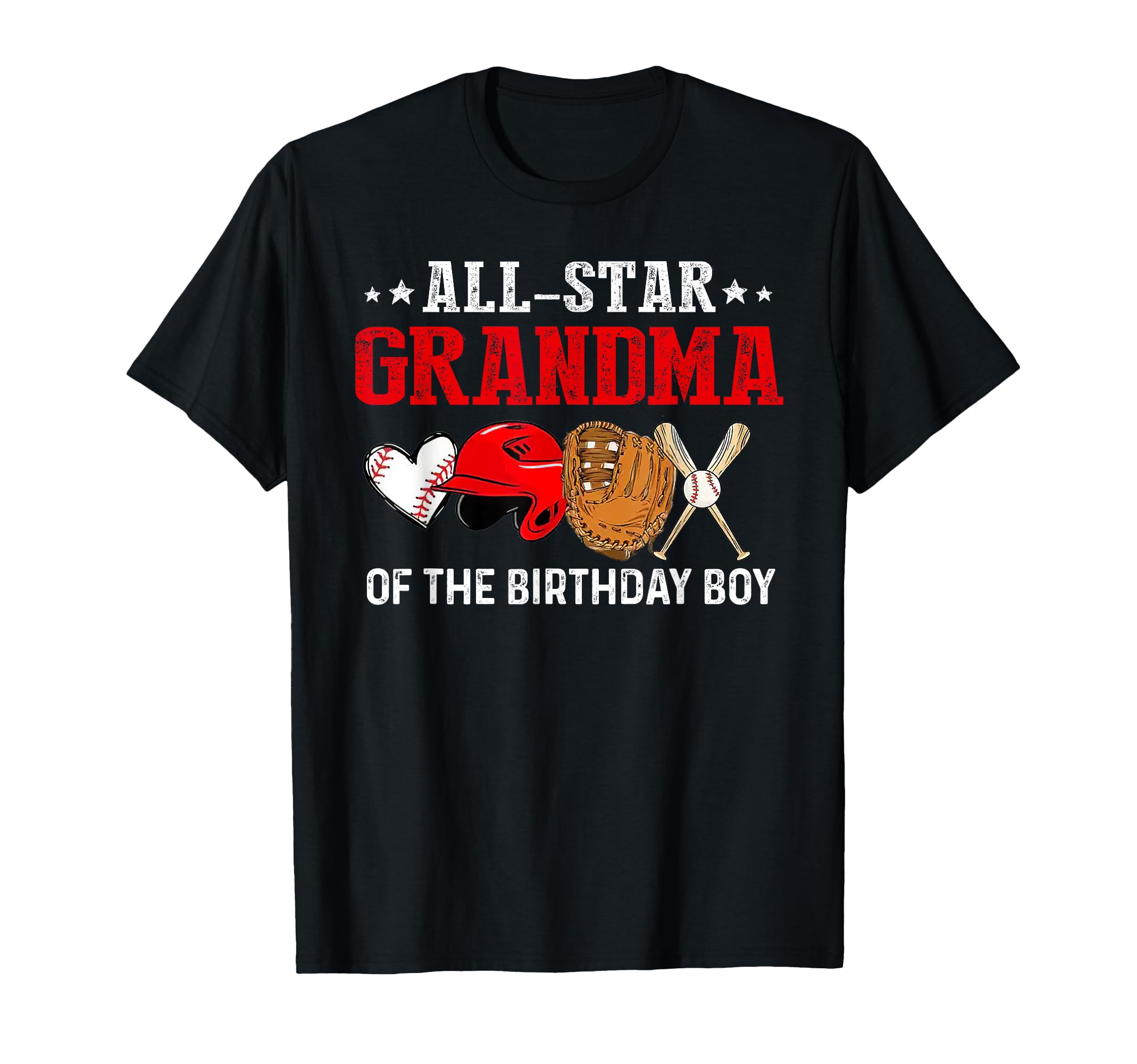 All Star Grandma Birthday Baseball T-Shirt - Fun Novelty Design Men Women - T-Shirt, Sweatshirt, Hoodie