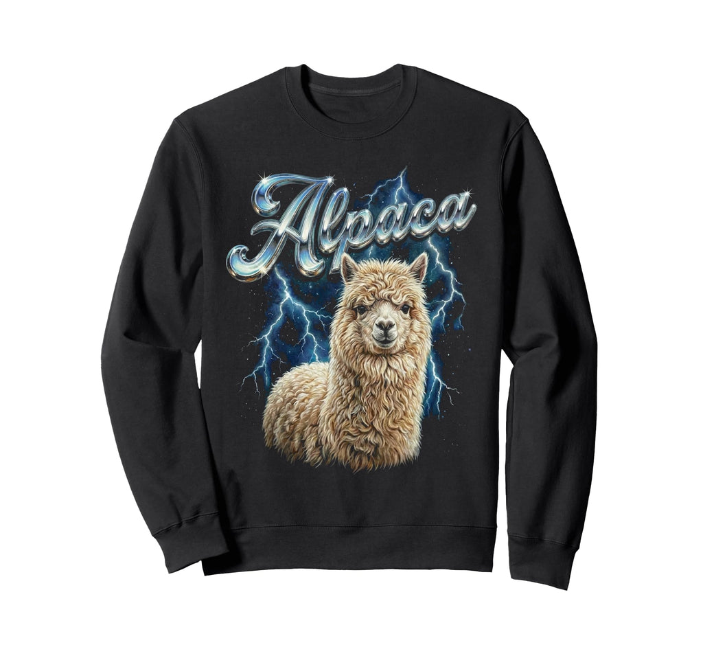 Alpaca 90S Funny Alpaca 80S Sweatshirt - Unique Graphic Men Women - T-Shirt, Sweatshirt, Hoodie