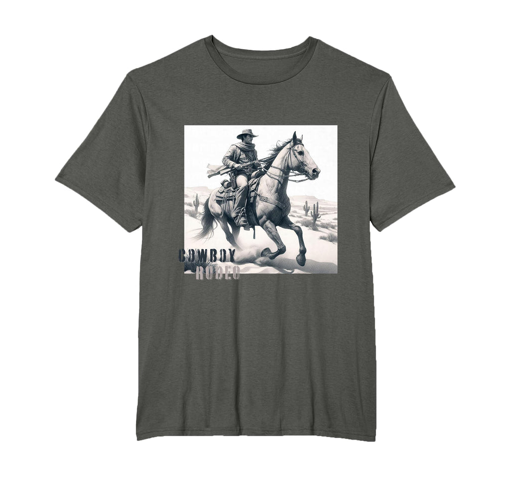 Western Cowboy Western Rodeo T-Shirt - Minimalist Print Unisex - T-Shirt, Sweatshirt, Hoodie
