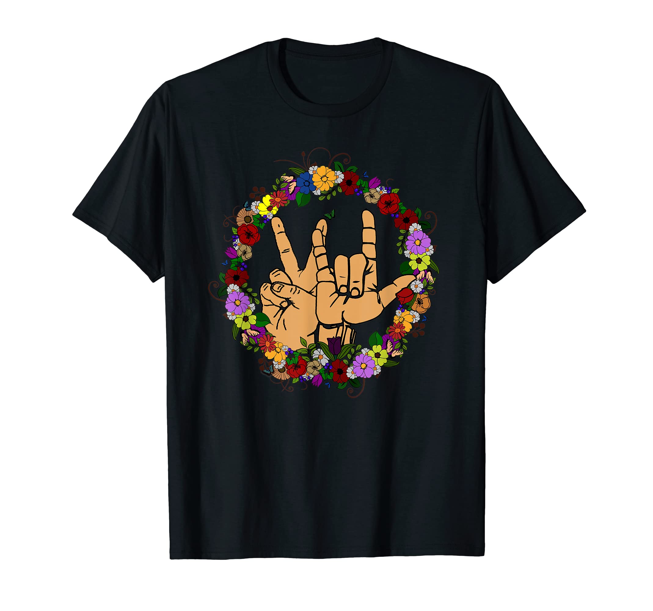 American Sign Language Love And Peace T-Shirt - Streetwear Style Men Women - T-Shirt, Sweatshirt, Hoodie