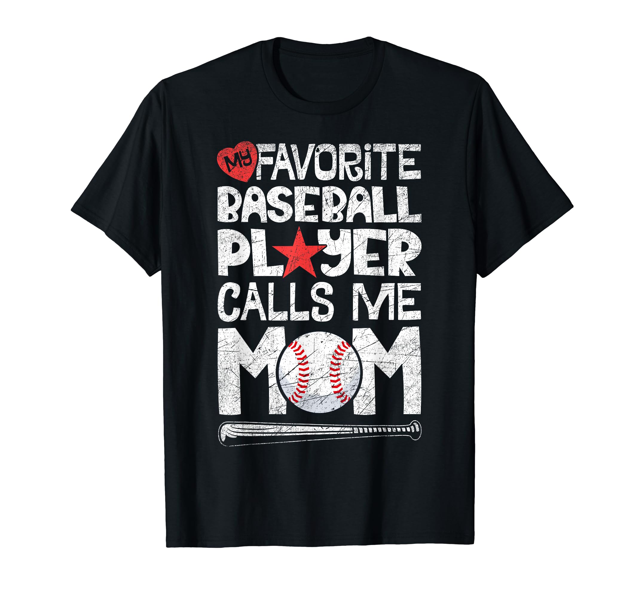 My Favorite Baseball Player Calls Me Mom T-Shirt - Minimalist Print Unisex - T-Shirt, Sweatshirt, Hoodie