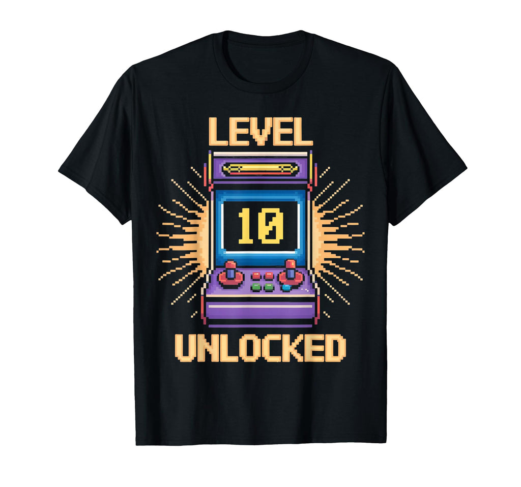 Level 10 Unlock Birthday Gamer T-Shirt - Casual Everyday Wear for Adults - T-Shirt, Sweatshirt, Hoodie