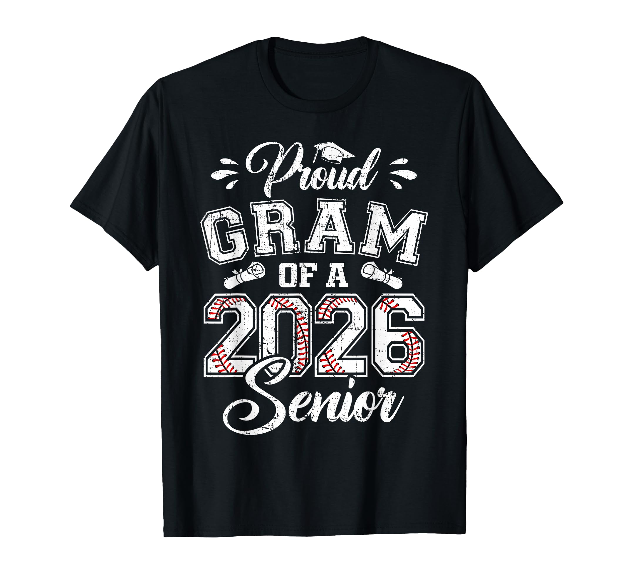 Proud Gram 2026 Senior Baseball T-Shirt - Casual Everyday Wear Unisex - T-Shirt, Sweatshirt, Hoodie