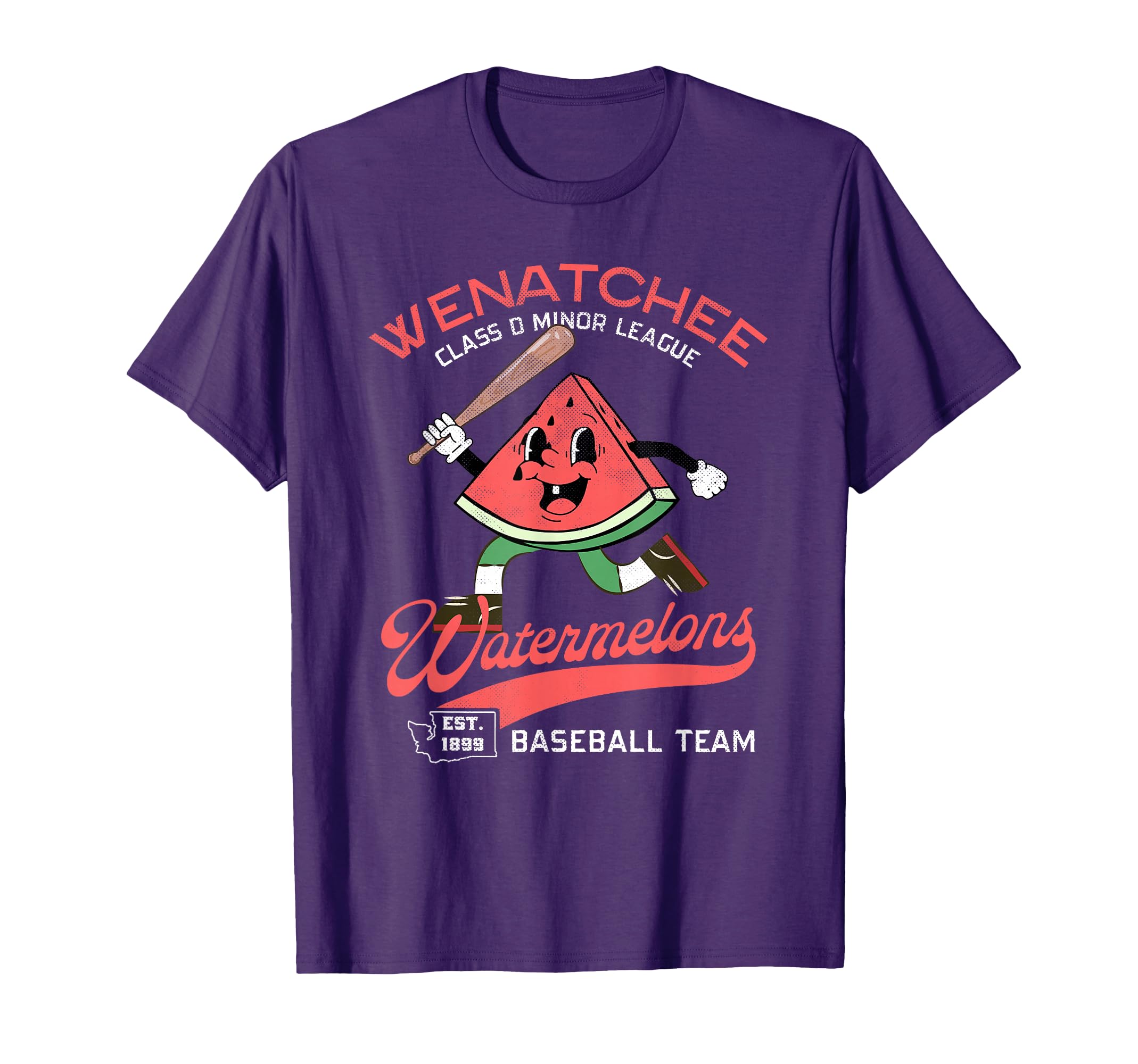 Wenatchee Watermelons Minor League T-Shirt - Minimalist Print Men Women - T-Shirt, Sweatshirt, Hoodie