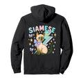 Siamese Cat Y2K Pastel Bolt Stars And Hoodie - Unique Graphic for Adults - T-Shirt, Sweatshirt, Hoodie