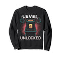 Level 9 Unlocked Video Game 9Th Sweatshirt - Minimalist Print Unisex - T-Shirt, Sweatshirt, Hoodie