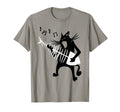 Cat Playing Guitar Music Lover Rock T-Shirt - Fun Novelty Design Unisex - T-Shirt, Sweatshirt, Hoodie