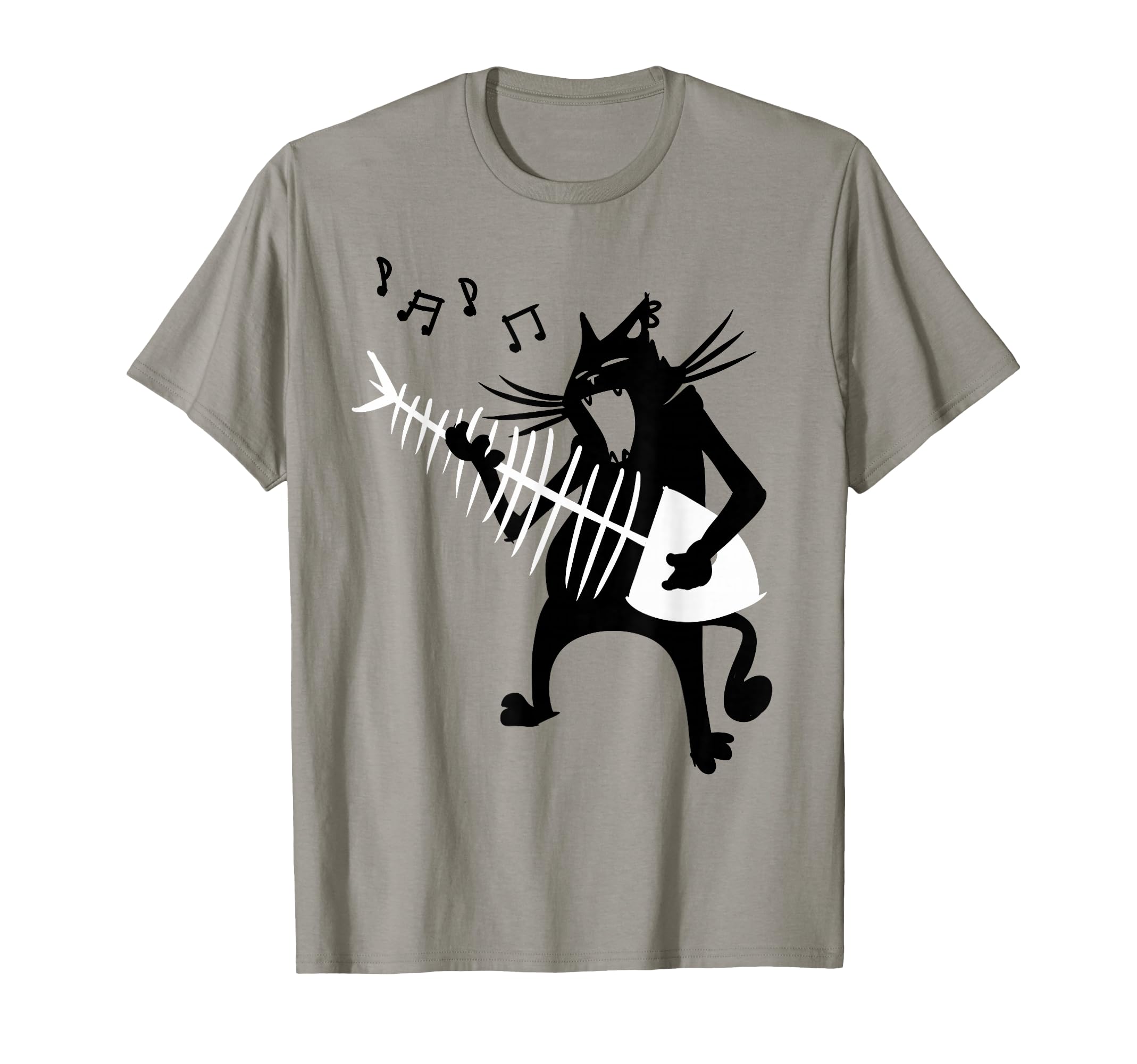 Cat Playing Guitar Music Lover Rock T-Shirt - Fun Novelty Design Unisex - T-Shirt, Sweatshirt, Hoodie