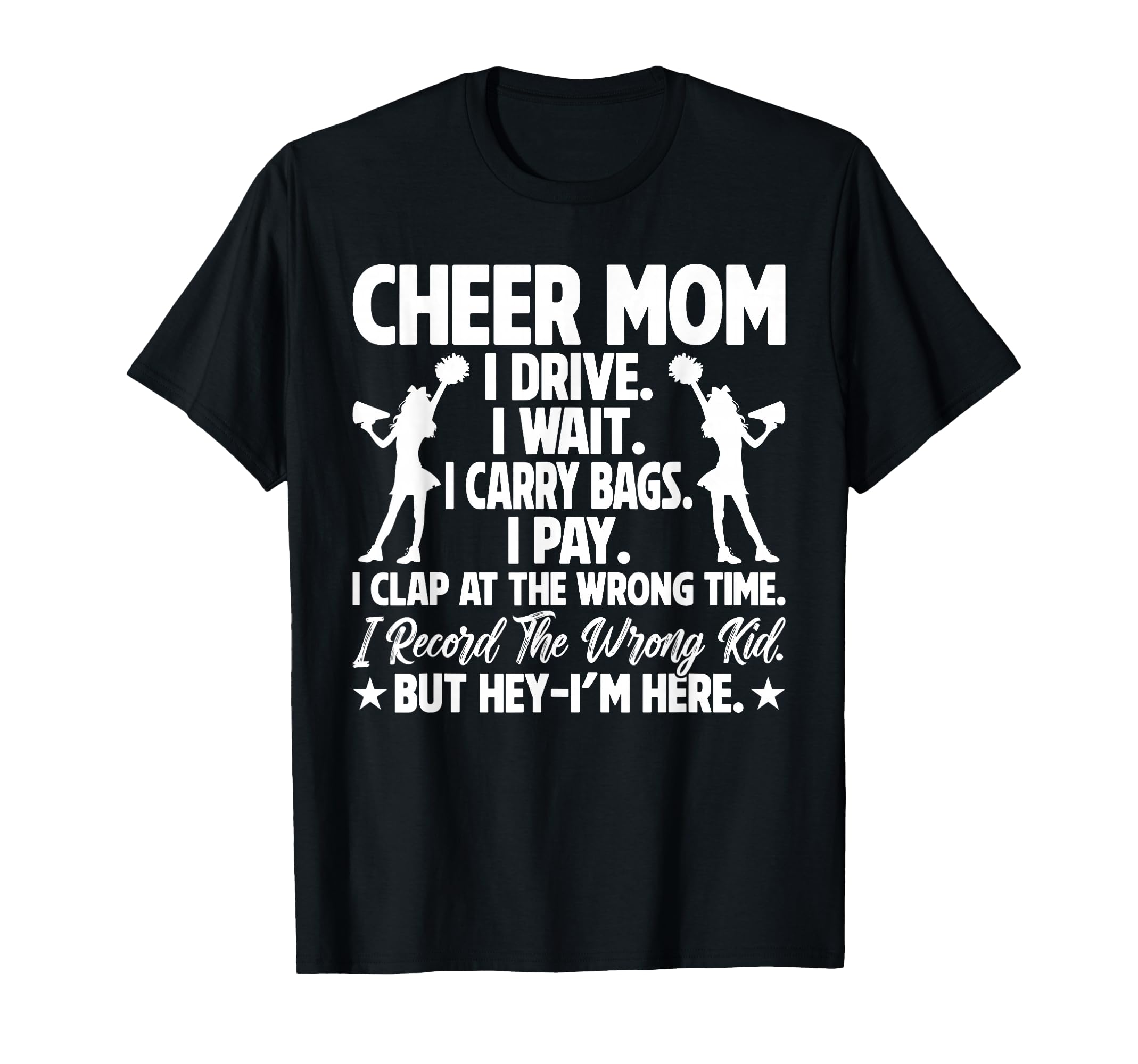 Cheer Mom Funny Mothers Day Cheerleader T-Shirt - Minimalist Print Unisex - T-Shirt, Sweatshirt, Hoodie