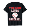 This Mom Loves Baseball Game Day T-Shirt - Fun Novelty Design Men Women - T-Shirt, Sweatshirt, Hoodie